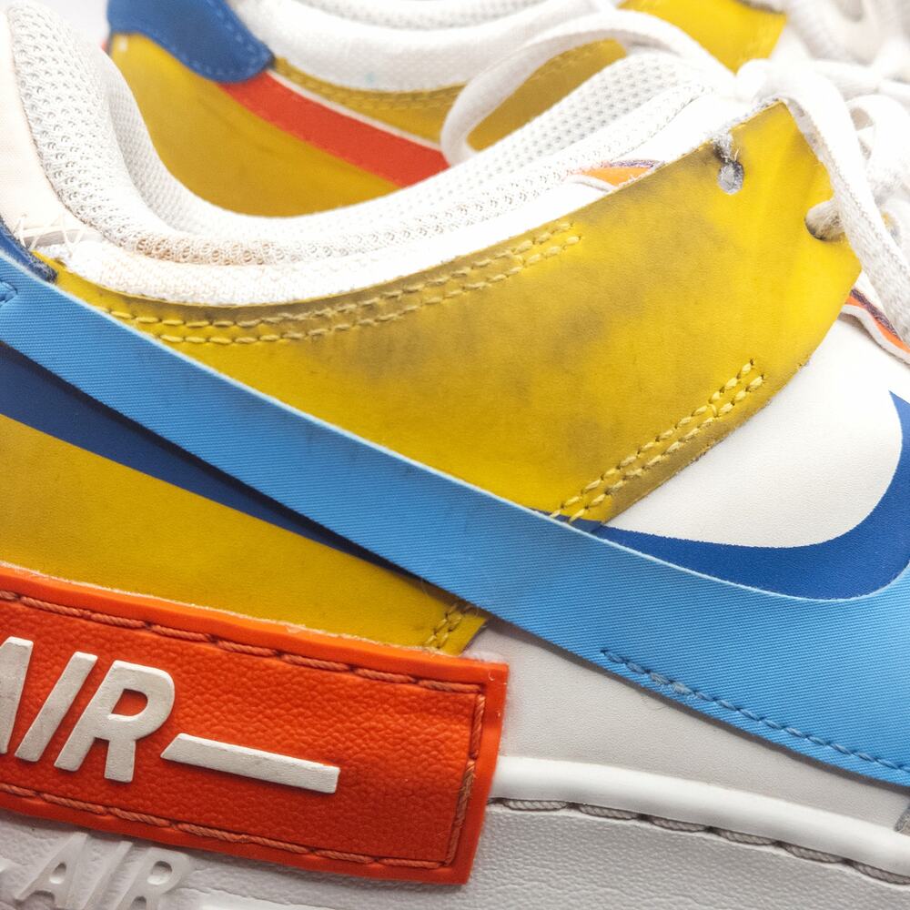 Nike Women’s Sneakers Y2K Street Remix AF1 Shadow Multi Swoosh Color Block 11 - Picture 6 of 8